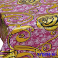 washable plastic round printed tablecloth
